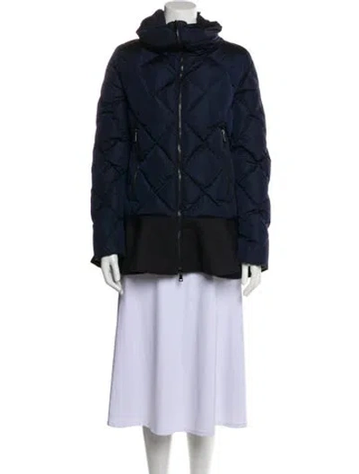 Pre-owned Moncler Down Jacket In Blue
