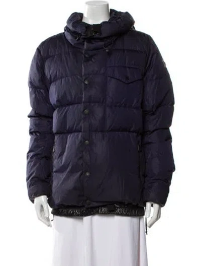 Pre-owned Moncler Down Jacket In Blue