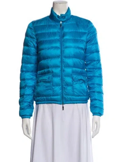Pre-owned Moncler Down Jacket In Blue