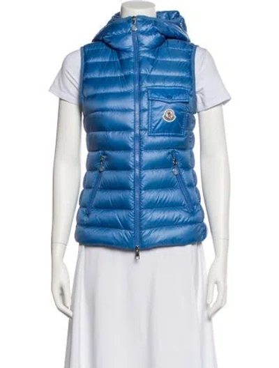 Pre-owned Moncler Down Jacket In Blue