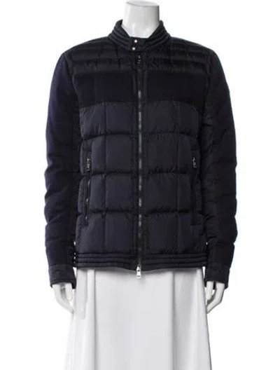 Pre-owned Moncler Down Jacket In Blue