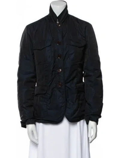 Pre-owned Moncler Down Jacket In Blue