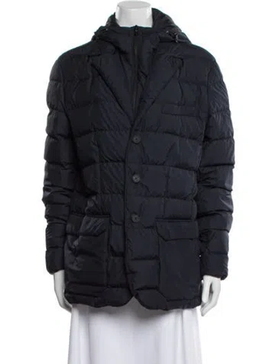 Pre-owned Moncler Down Jacket In Blue