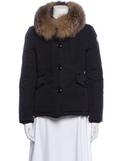 Pre-owned Moncler Down Jacket In Blue