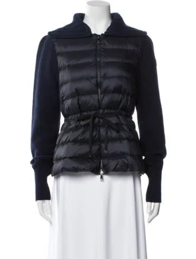 Pre-owned Moncler Down Jacket In Blue