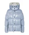 Moncler Down Jacket In Brown