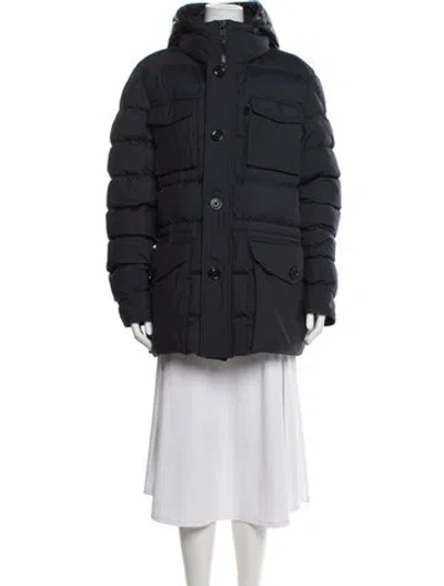 Pre-owned Moncler Down Jacket In Blue