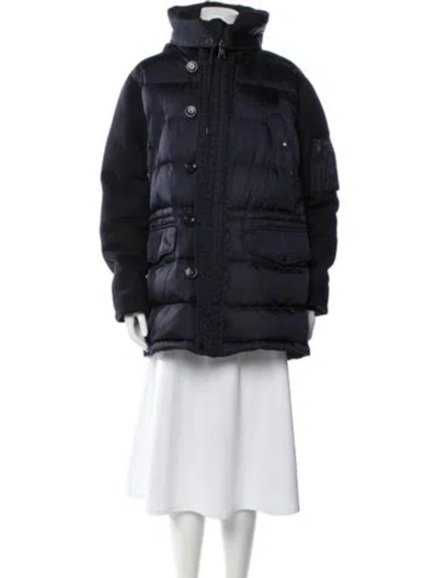 Pre-owned Moncler Down Jacket In Blue