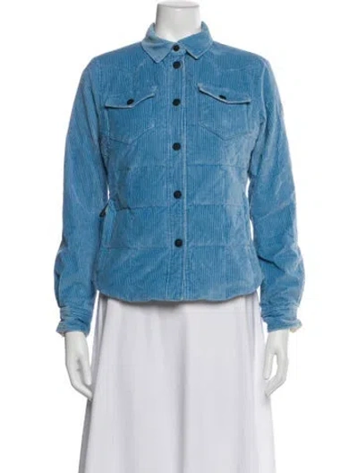 Pre-owned Moncler Down Jacket In Blue