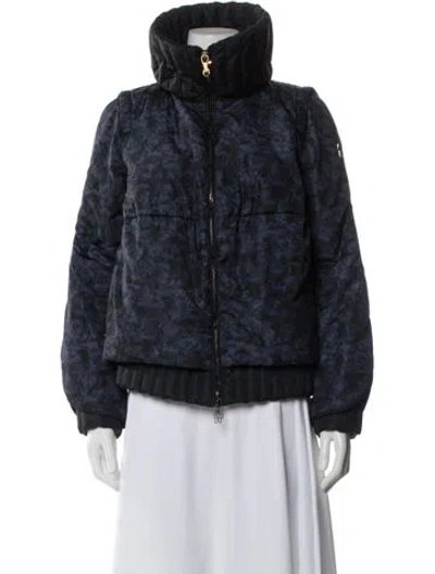 Pre-owned Moncler Down Jacket In Blue