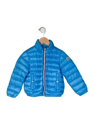 Pre-owned Moncler Babies' Down Jacket In Blue