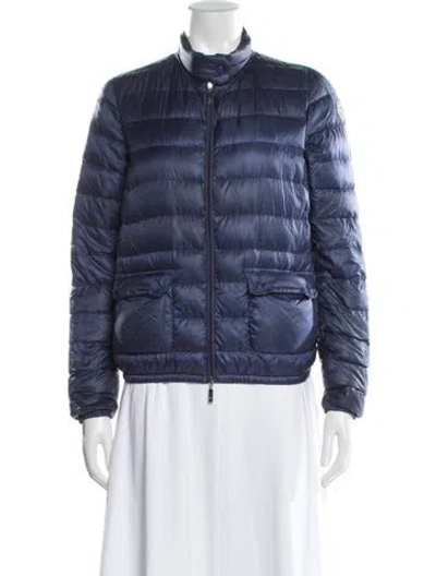 Pre-owned Moncler Down Jacket In Blue