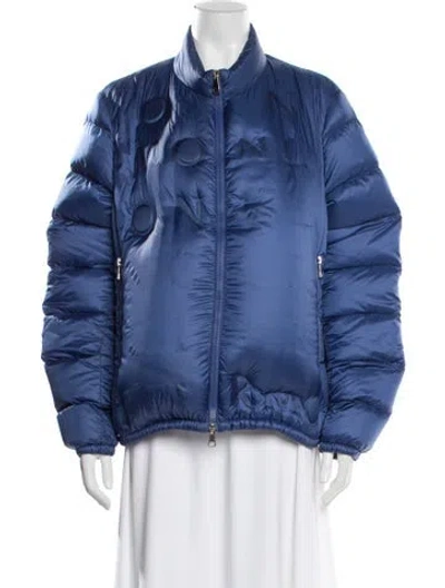 Pre-owned Moncler Down Jacket In Blue