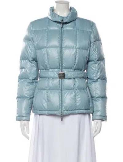 Pre-owned Moncler Down Jacket In Blue