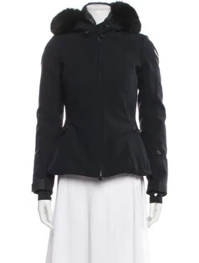 Pre-owned Moncler Down Jacket In Blue
