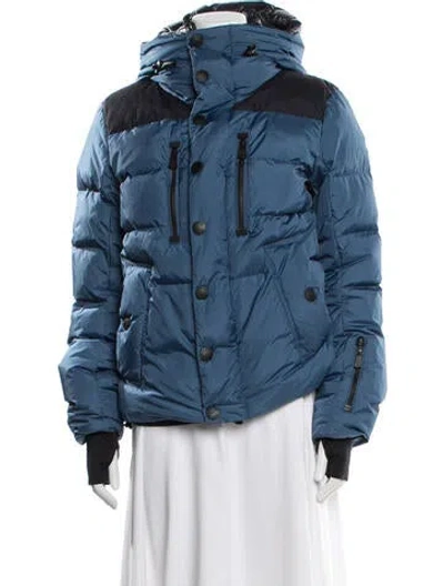 Pre-owned Moncler Down Jacket In Blue