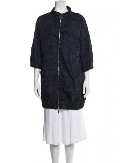 Pre-owned Moncler Down Jacket In Blue