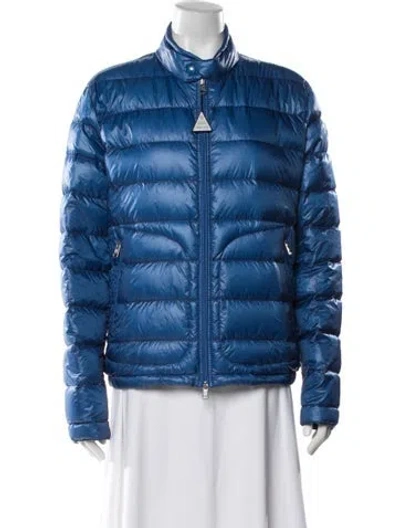 Pre-owned Moncler Down Jacket In Blue