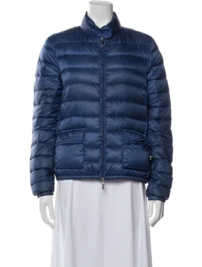 Pre-owned Moncler Down Jacket In Blue