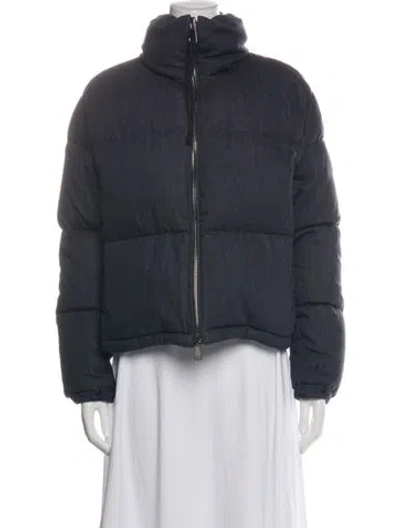 Pre-owned Moncler Down Jacket In Blue