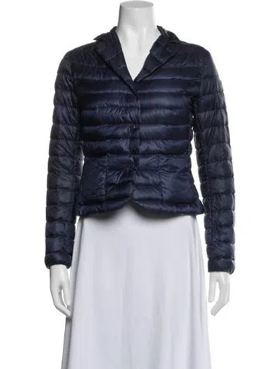 Pre-owned Moncler Down Jacket In Blue