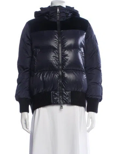 Pre-owned Moncler Down Jacket In Blue