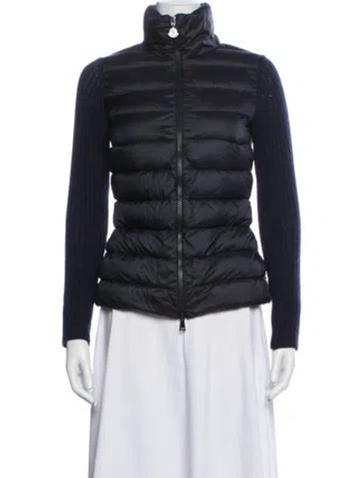 Pre-owned Moncler Down Jacket In Blue