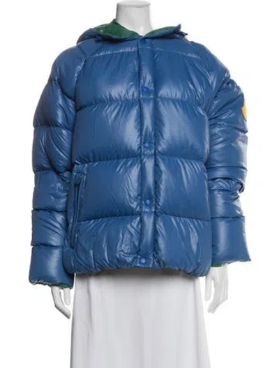Pre-owned Moncler Down Jacket In Blue