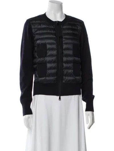 Pre-owned Moncler Down Jacket In Blue