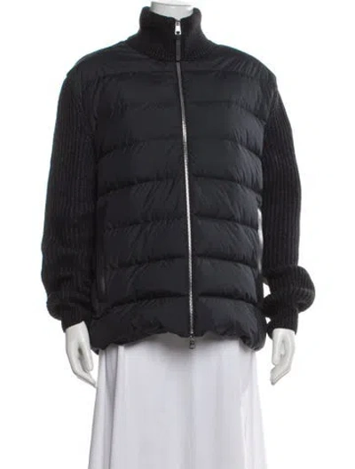 Pre-owned Moncler Down Jacket In Blue
