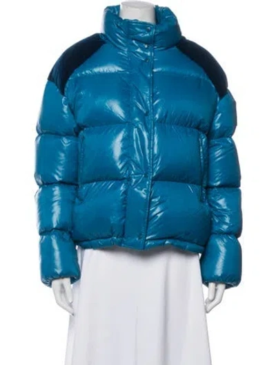 Pre-owned Moncler Down Jacket In Blue