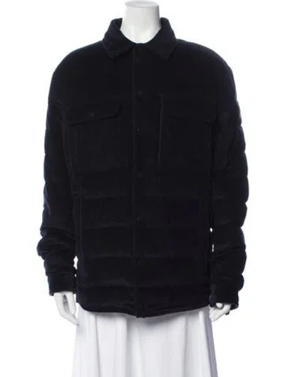 Pre-owned Moncler Down Jacket In Blue