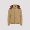 Moncler Down Jacket In Brown
