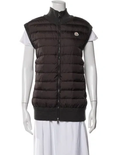 Pre-owned Moncler Down Jacket In Brown
