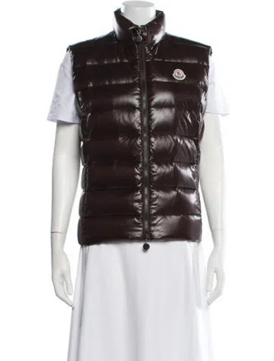 Pre-owned Moncler Down Jacket In Brown