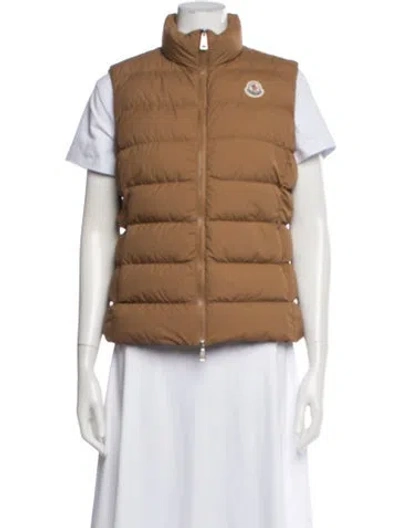 Pre-owned Moncler Down Jacket In Brown