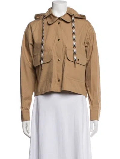 Pre-owned Moncler Down Jacket In Brown/neutrals