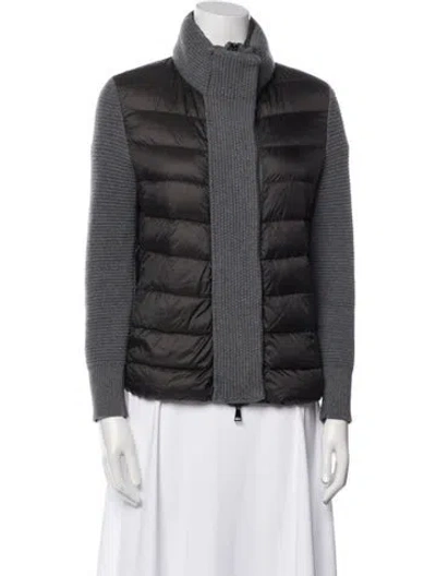 Pre-owned Moncler Down Jacket In Gray
