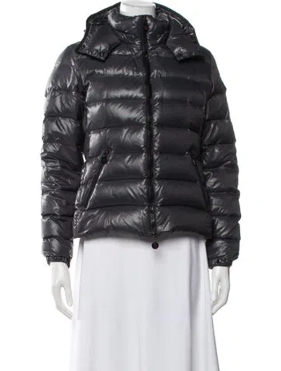 Pre-owned Moncler Down Jacket In Gray