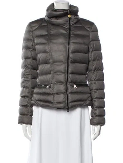 Pre-owned Moncler Down Jacket In Gray