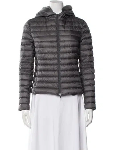Pre-owned Moncler Down Jacket In Gray