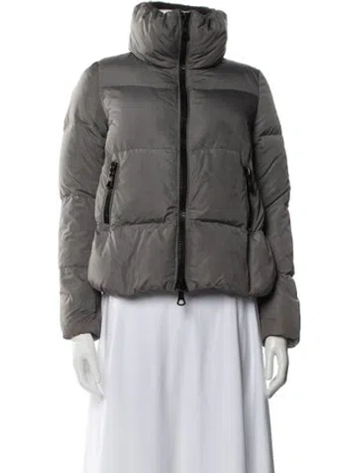Pre-owned Moncler Down Jacket In Gray