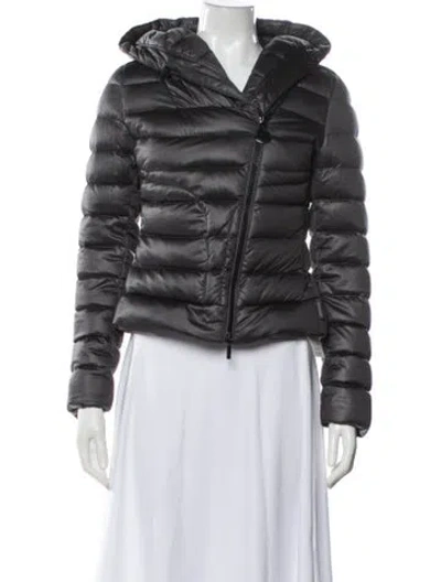 Pre-owned Moncler Down Jacket In Gray
