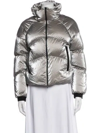 Pre-owned Moncler Down Jacket In Gray