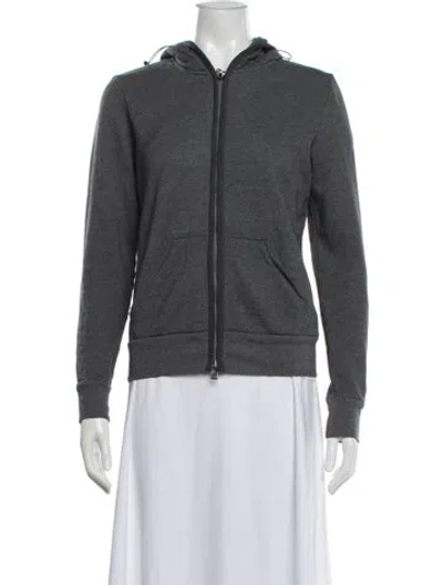 Pre-owned Moncler Down Jacket In Gray