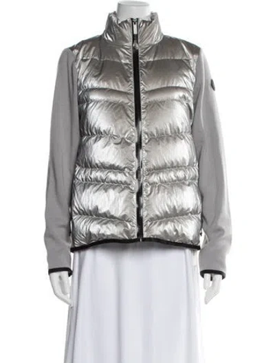 Pre-owned Moncler Down Jacket In Gray