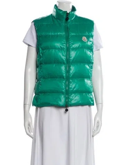 Pre-owned Moncler Down Jacket In Green