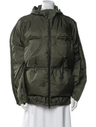 Pre-owned Moncler Down Jacket In Green