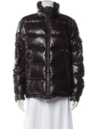 Pre-owned Moncler Down Jacket In Green