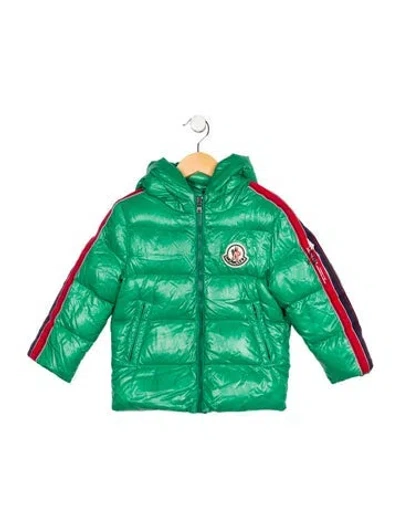 Pre-owned Moncler Babies' Down Jacket In Green